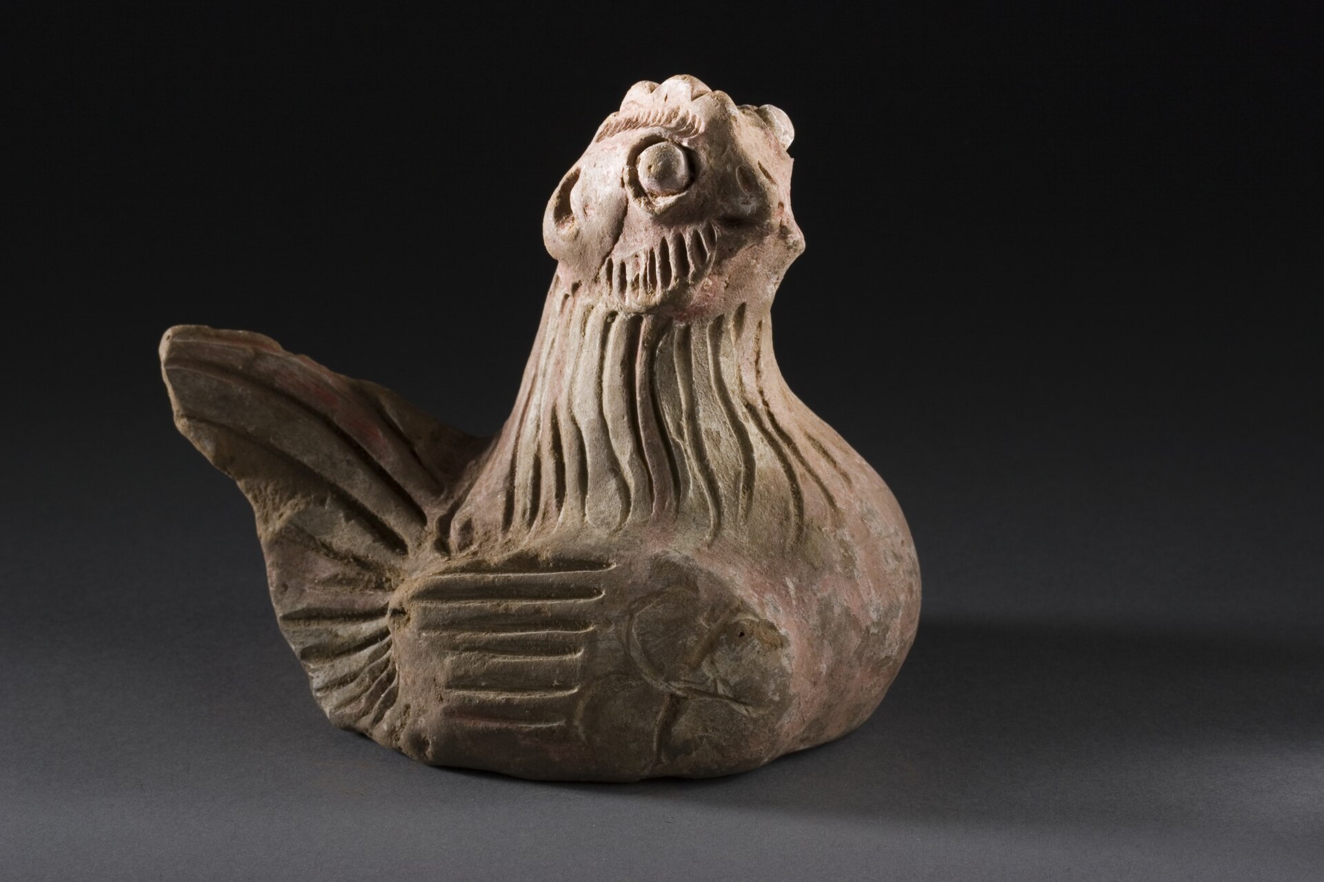 元代陶鸡俑（LACMA 藏）